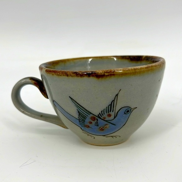 Ken Edwards El Palomar Pottery
Coffee Tea Cup Mug Tonala Mexico Blue Bird Floral - Picture 4 of 13